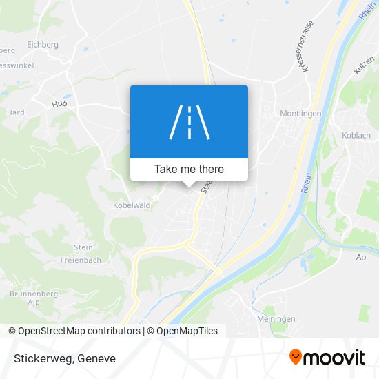 Stickerweg map