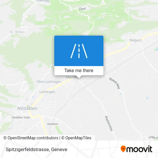 Spitzigerfeldstrasse map