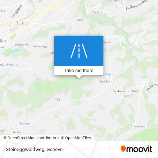 Steineggwaldweg map