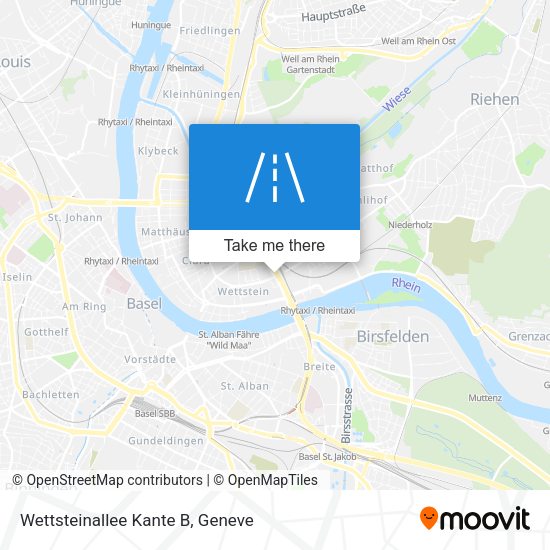 Wettsteinallee Kante B map