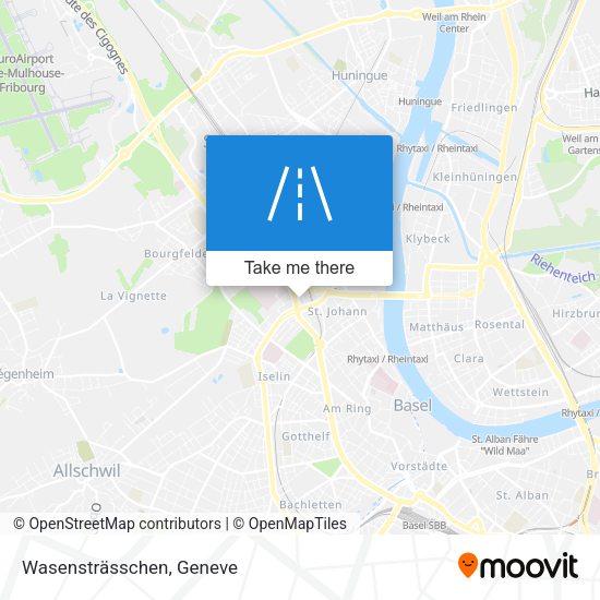 Wasensträsschen map