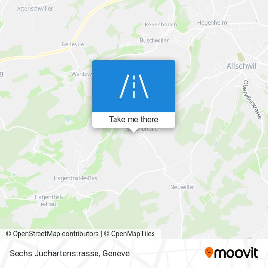 Sechs Juchartenstrasse map