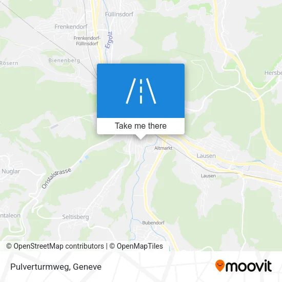 Pulverturmweg map
