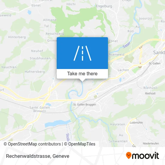 Rechenwaldstrasse map