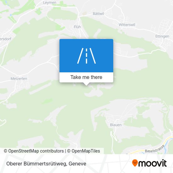 Oberer Bümmertsrütiweg map