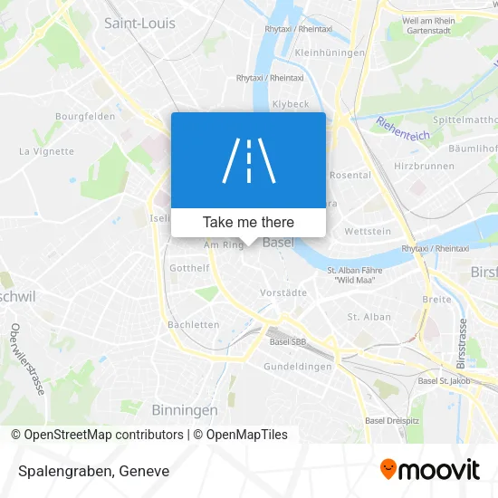 Spalengraben map