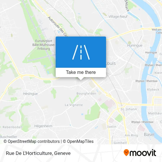 Rue De L'Horticulture map