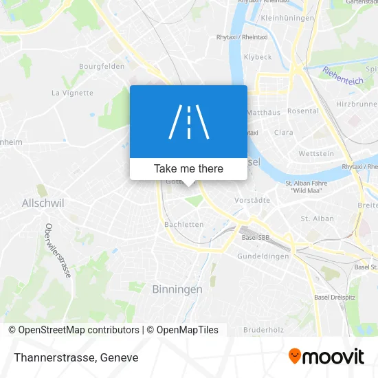 Thannerstrasse map