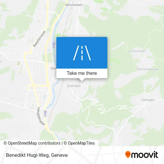 Benedikt Hugi-Weg map