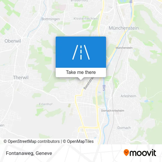 Fontanaweg map