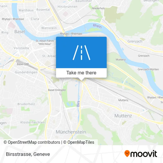 Birsstrasse map