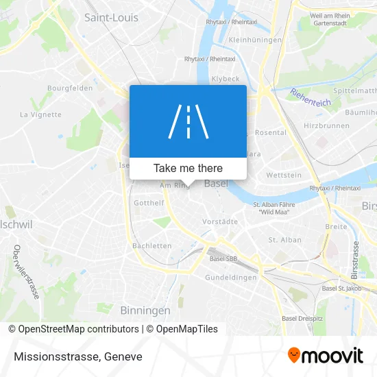Missionsstrasse map