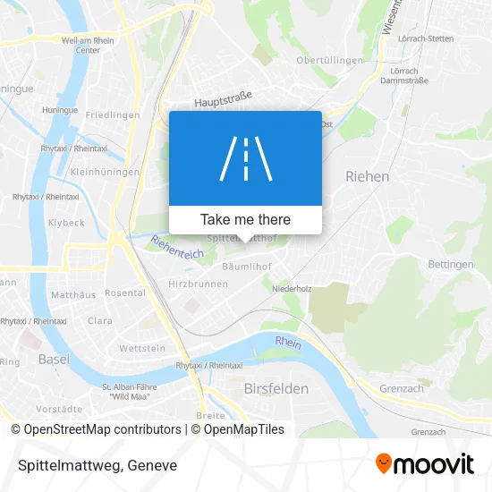 Spittelmattweg map