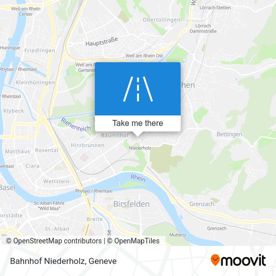 Bahnhof Niederholz map