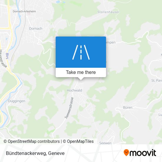 Bündtenackerweg map