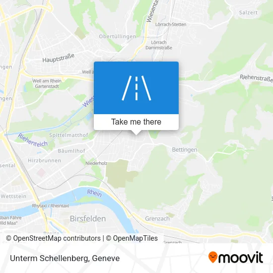 Unterm Schellenberg map