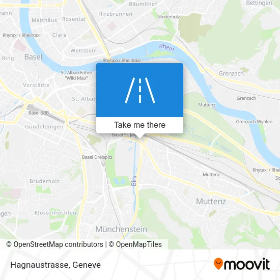 Hagnaustrasse map