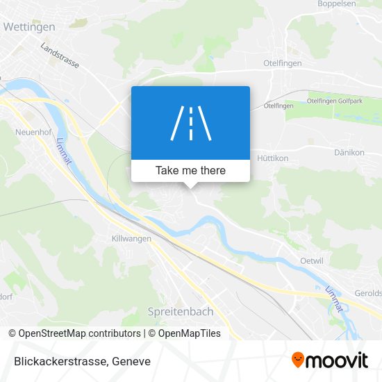 Blickackerstrasse map