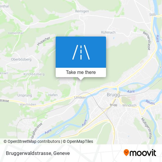 Bruggerwaldstrasse map