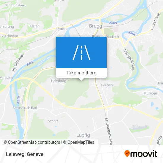 Leieweg map