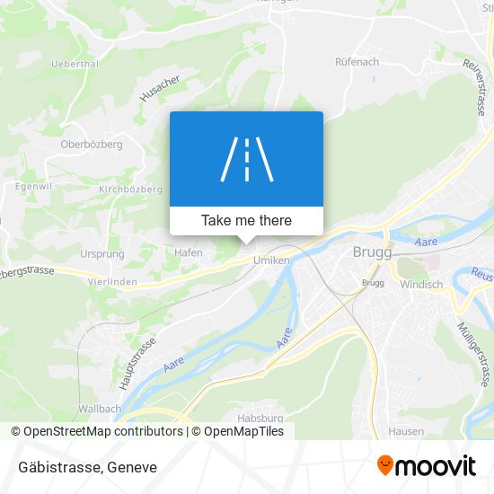 Gäbistrasse map