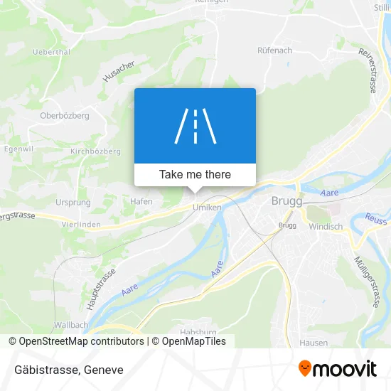 Gäbistrasse map