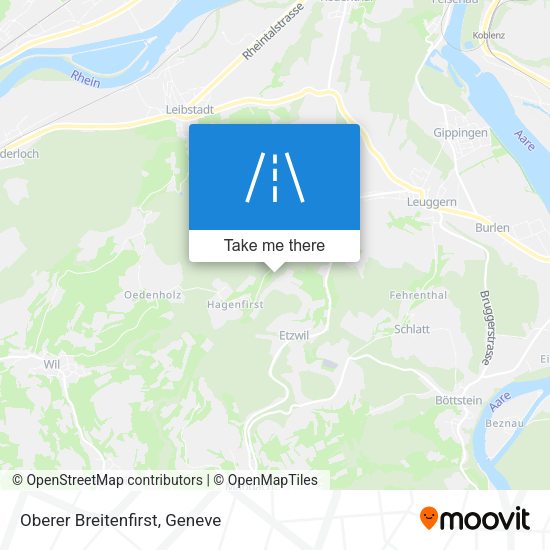 Oberer Breitenfirst map
