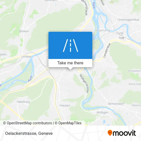 Oelackerstrasse map
