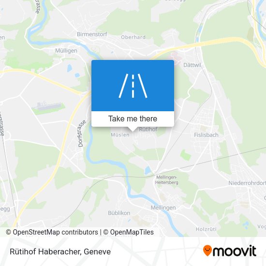 Rütihof Haberacher map