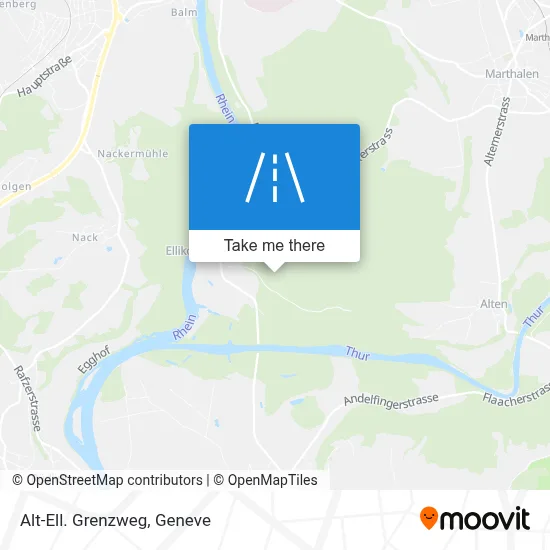 Alt-Ell. Grenzweg map