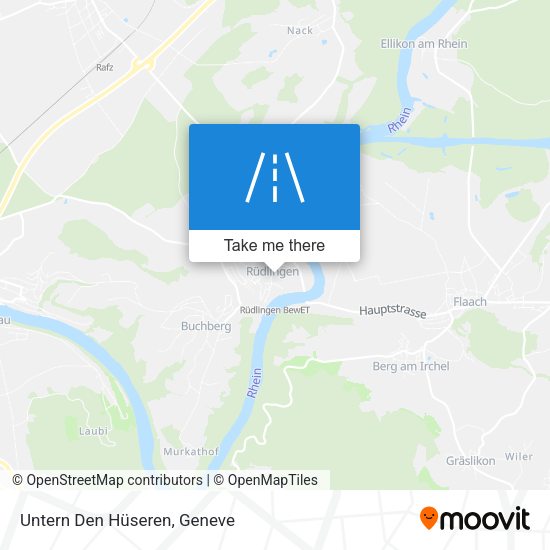 Untern Den Hüseren map