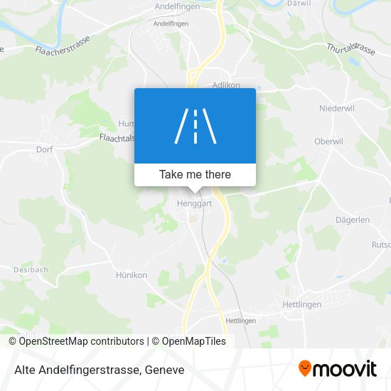 Alte Andelfingerstrasse map
