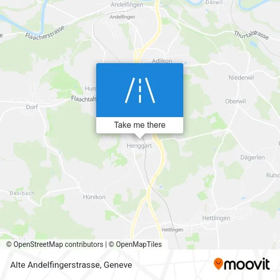 Alte Andelfingerstrasse map