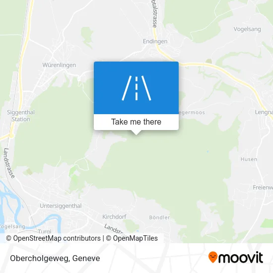 Obercholgeweg map