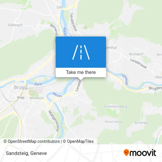 Sandsteig map