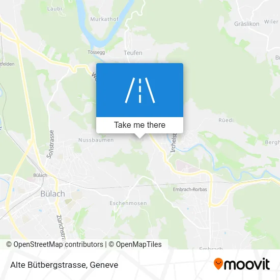 Alte Bütbergstrasse map