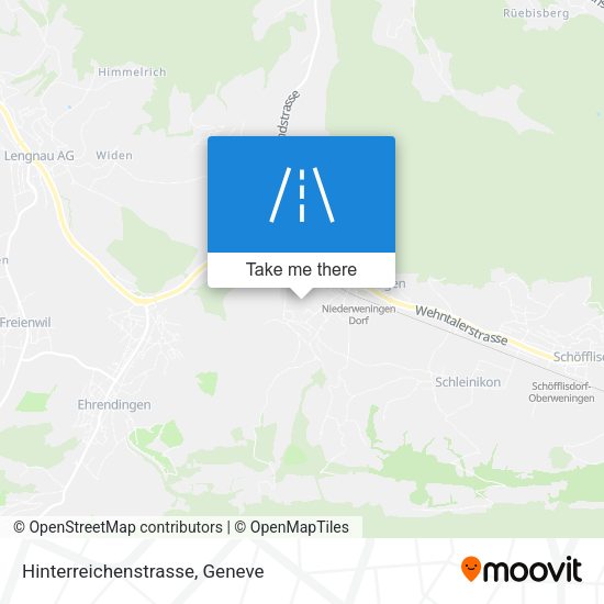 Hinterreichenstrasse map