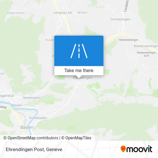 Ehrendingen Post map
