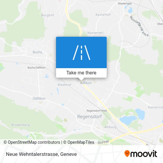 Neue Wehntalerstrasse map