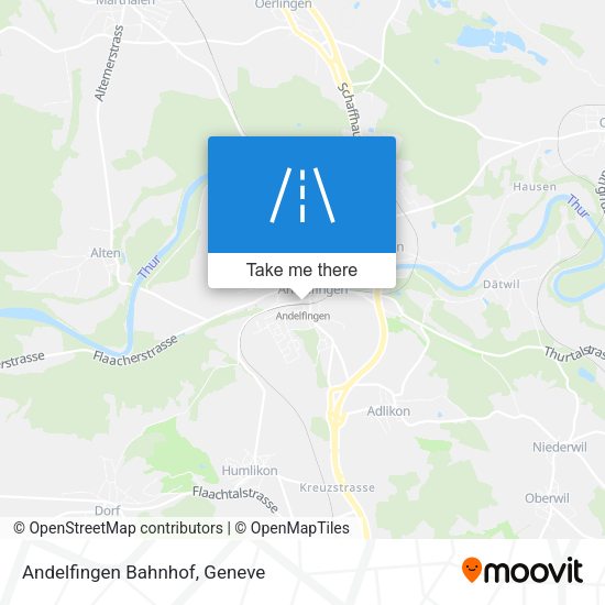 Andelfingen Bahnhof map