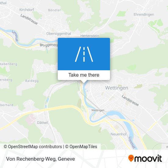 Von Rechenberg-Weg map