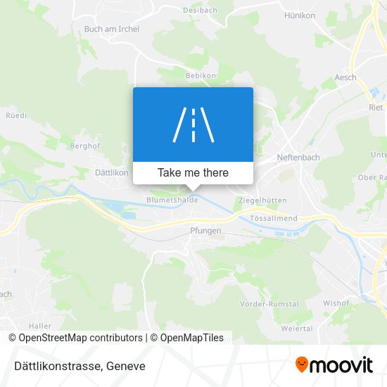 Dättlikonstrasse map