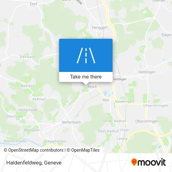 Haldenfeldweg map