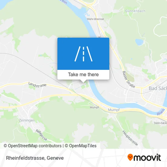 Rheinfeldstrasse map