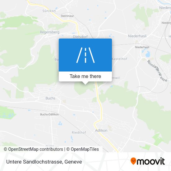 Untere Sandlochstrasse map