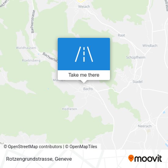 Rotzengrundstrasse map