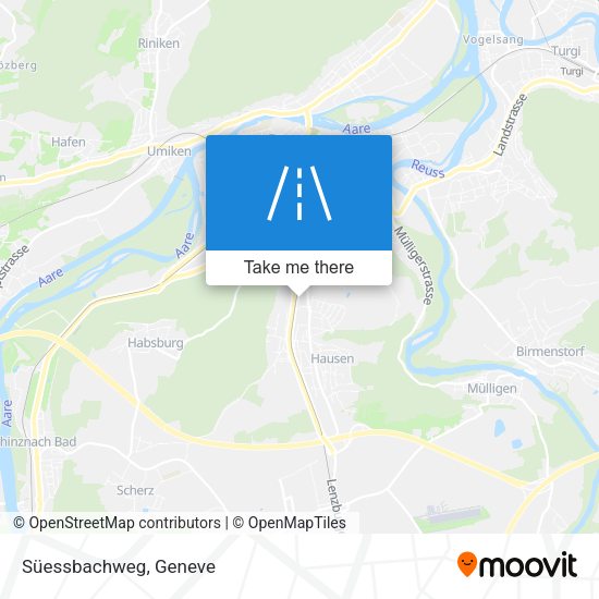 Süessbachweg map