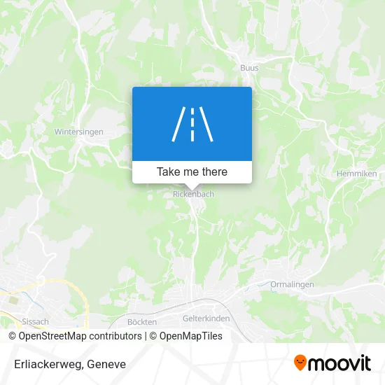 Erliackerweg map
