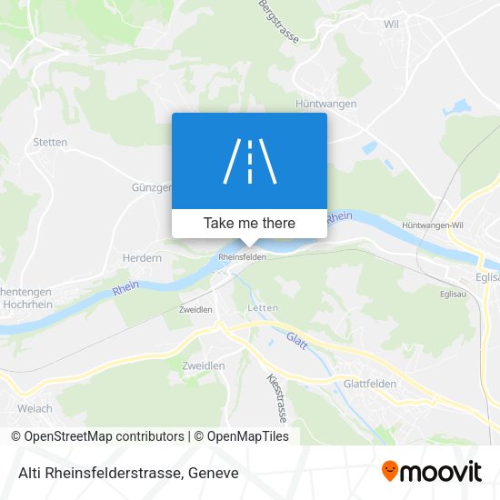 Alti Rheinsfelderstrasse map