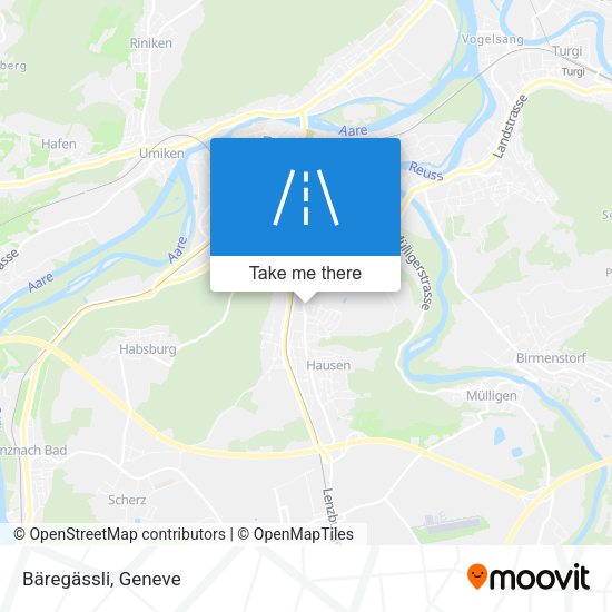 Bäregässli map